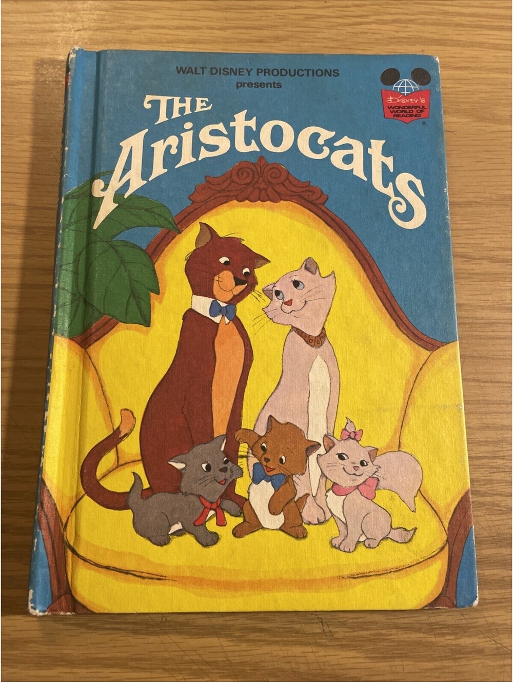 Walt Disney Wonderful World of Reading The Aristocats 1973 Book Club Edition